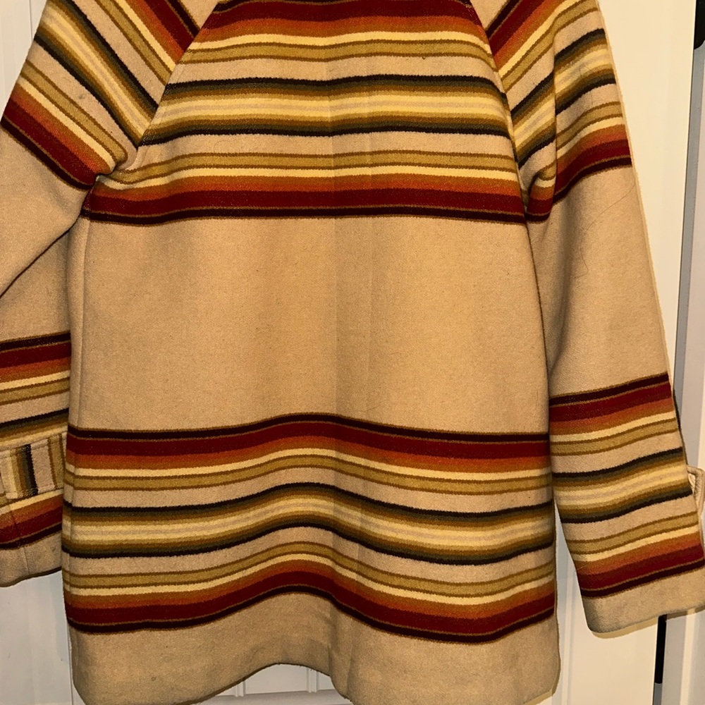 Pendleton Beige Jacket With Multicolor Stripes - image 2